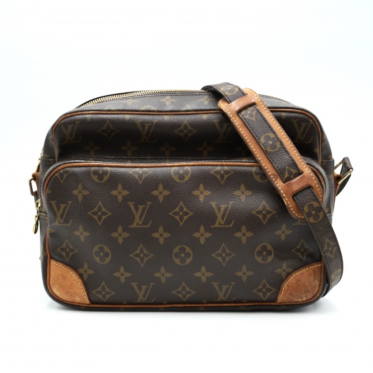LOUIS VUITTON（ルイ・ヴィトン）ナイル モノグラム ショルダーバッグ PVC レザー ブラウン ゴールド金具 M45244【中古】｜VALORA Vintage Tokyo 店