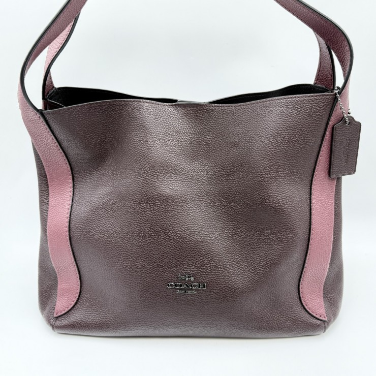 COACH（コーチ）ハドリー ホーボー カラーブロック ショルダーバッグ レディース レザー ボルドー系&times;ピンク系 バイカラー ワンショルダー｜VALORA Vintage Tokyo 店