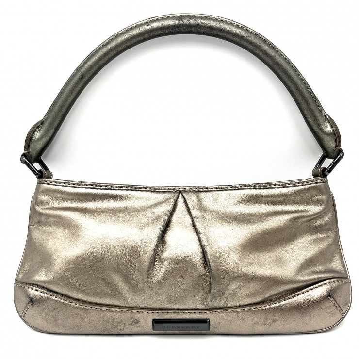 BURBERRY(バーバリー)ショルダーバッグ メタリックゴールド レザー ワンハンドル レディース【中古】|VALORA Vintage Tokyo 店