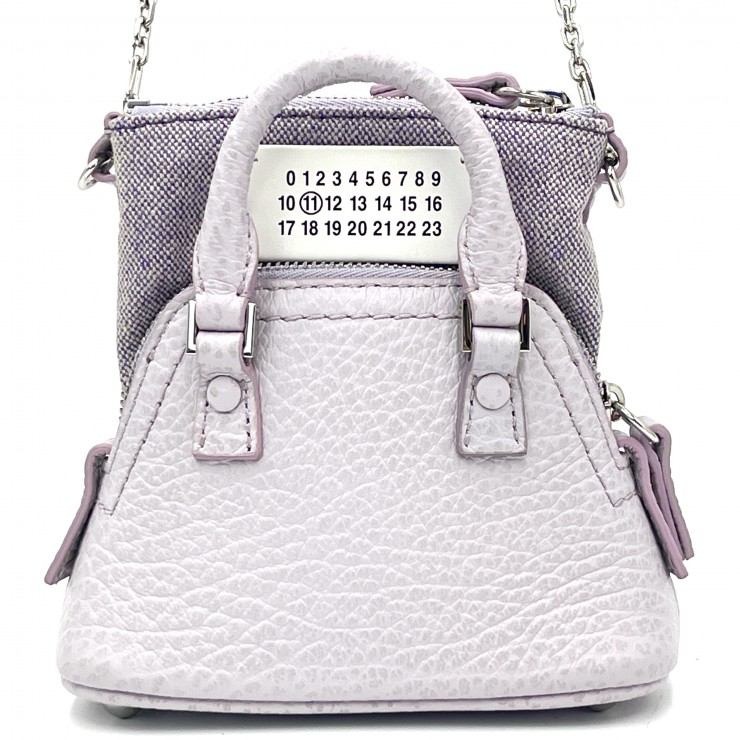 Maison Margiela（メゾンマルジェラ）5AC マイクロ ヴィンテージ ショルダーバッグ ハンドバッグ 2WAY ライトパープル レザー キャンバス レディース【中古】｜VALORA Vintage Tokyo 店 60,390円
