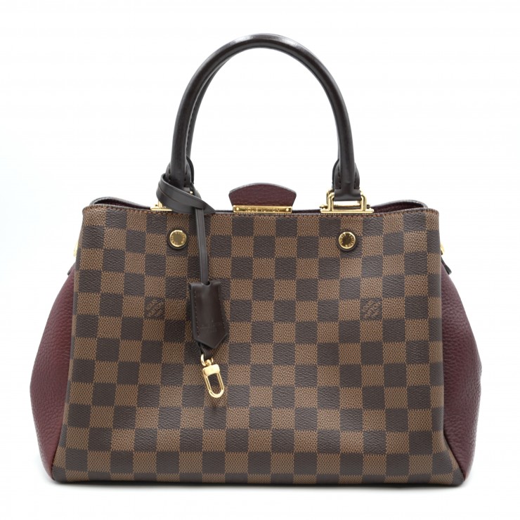 LOUIS VUITTON(ルイ・ヴィトン)ブリタニー ダミエ・エベヌ ハンドバッグ ショルダーバッグ 2WAY ボルドー ゴールド金具 N41674【中古】|VALORA Vintage Tokyo 店