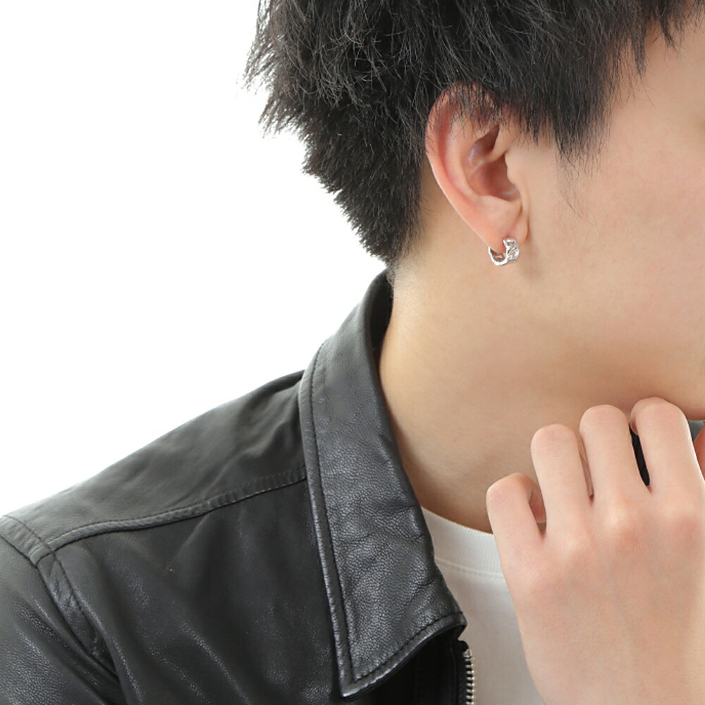 楽天市場 ファッション誌掲載 K18 ホワイトゴールド メンズ マイアミ キューバン キヘイ 中折れ フープ ピアス 1個販売 片耳 K18 18k 18金 ピアス リング 喜平 きへい 男性 ベーシック シンプル Wg チェーン アメリカ イタリア ジュエリー ブランド Valuable 楽天