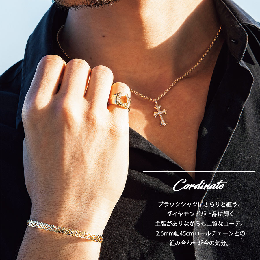 楽天市場 再入荷 人気 Vj ブイジェイ 18金 ネックレス 18k ダイヤモンド メンズ クロスroyal S Pendant ロイヤル エス ペンダント K18 イエローゴールド アメリカ ハワイアン アメリカン チャーム Valuable 楽天市場店