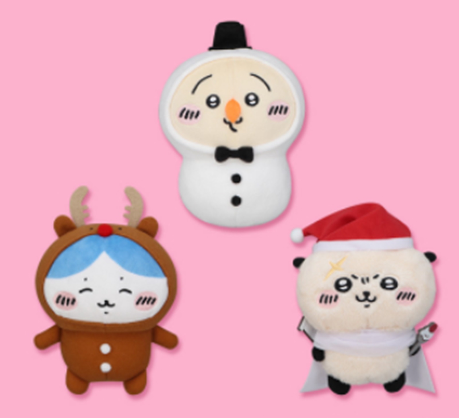 【新品・タグ付き】ちいかわ　メリクリぬいぐるみ　全6種コンプリートセット 4580144575498.jpg