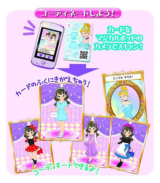 楽天市場 ディズニー キャラクター Magical Pod マジカルポッド 専用ソフト おしゃれコーディネートショップセット カード12枚付き バリュー クラブ