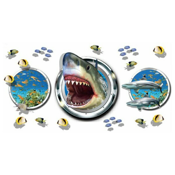 楽天市場 ウォールステッカー サメ 水族館 60 90ｃｍ 壁紙 シール 賃貸ok はがせる 剥がせる Diy 模様替え インテリア 海 海中 海底 マリン 水中 窓 景色 ウィンドウ 亀 熱帯魚 サメ 鮫 送料無料 本革バッグとビジネスリュック3qee