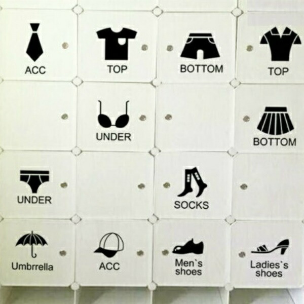 楽天市場 収納ラベル ラベルシール 洋服 切り文字 ママ楽ラベル 6cm ブラック Adult W S G Factory