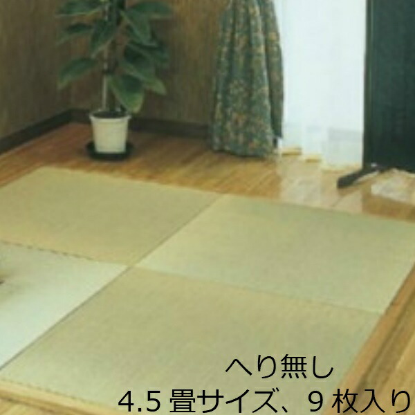 楽天市場 置き畳 畳 マット モダン カフェ 収納 おしゃれ インテリア 和 へりなし い草 4 5畳 たたみ タタミ ログハウス 雑貨 掛け軸 床 琉球 軽い 縁なし 半畳 仏間 心地 和風 昭和レトロ 安全 緑 クッションフロア 施設 茶室 教室