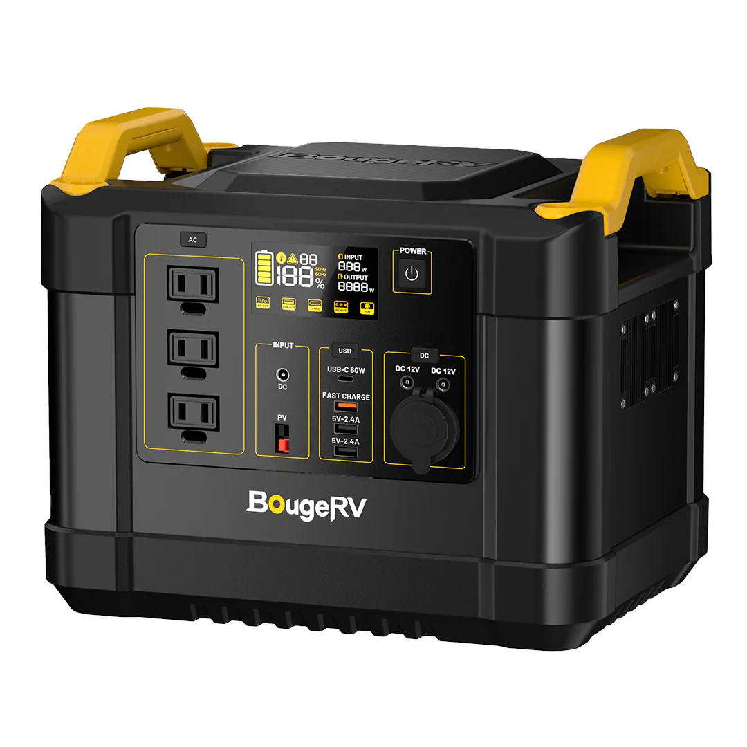 BougeRV Fort 1000 携帯型ワット数|1120Wh大電気容量?リン酸鉄リチウム蓄電池 Y原則として送りとどける携帯型ワット数 アウトドア 丸焼き 不仕合わせ 防災 蓄電池 スマホ 万覚え帳マイコン 非常用 申し受ける 車中泊 身寄り用 難民キャンプ