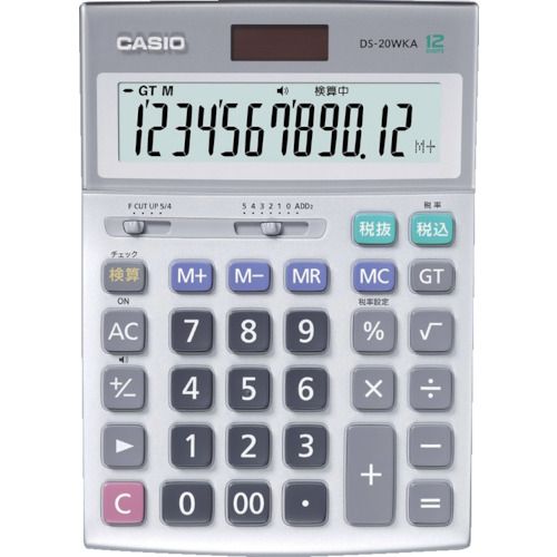 【期間限定!対象商品P2~20倍】 カシオ 本格実務電卓(検算タイプ・5年保証) 1台 (DS20WKAN)|福祉用具のバリューケア