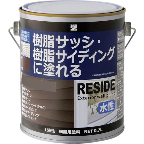 【期間限定!対象商品P2～20倍】 ＢＡＮーＺＩ　【売切廃番】　樹脂・アルミ（サッシ・外壁）用塗料　ＲＥＳＩＤＥ　０．７Ｌ　サンドベージュ　２２－６０Ｃ　1缶 (LRSDL07E2)