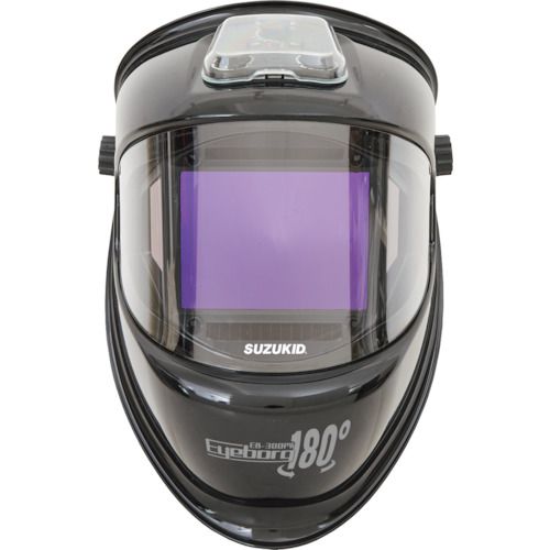 【SS制限事項 38万商いもの以上10%OFF】 ＳＵＺＵＫＩＤ 自動小銃遮光溶接面 アイボーグ１８０°安全帽初っ切りアダプター付 1個 (EB300PWH)