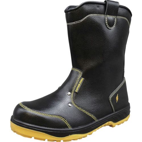 【期間限定!対象商品P2～20倍】 福山ゴム　キャプテンプロセフティー２１６　ブラック　２６．０　1足 (ER178080126.0)