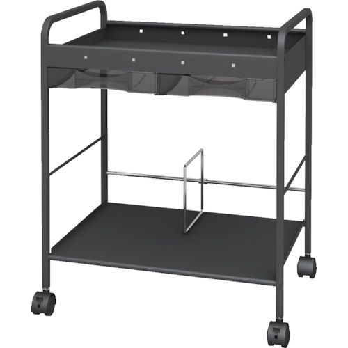 【SS制限事項 38万商いもの以上10%OFF】 ＴＲＵＳＣＯ アンダー事務机手押し車 ５２１×３８８×Ｈ６００ 1台 (ADW4935)