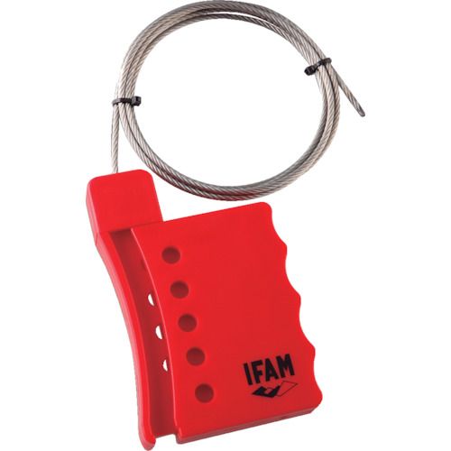 【期間限定!対象商品P2～20倍】 ＩＦＡＭ　ロックアウト用ケーブルロック　５穴　１．８ｍ　1個 (000467)