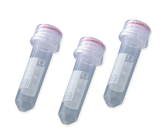 【期間限定!対象商品P2～20倍】 スクリューキャップチューブ　丸底　目盛付き　2mL　T335-7SPRTP 1箱(50個&times;10袋入)｜福祉用具のバリューケア