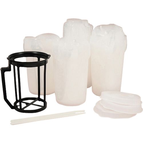 【期間限定!対象商品P2～20倍】 大塚　塗料容器　Ｐポット　３Ｌセット（５０枚）　1箱 (3221030003)