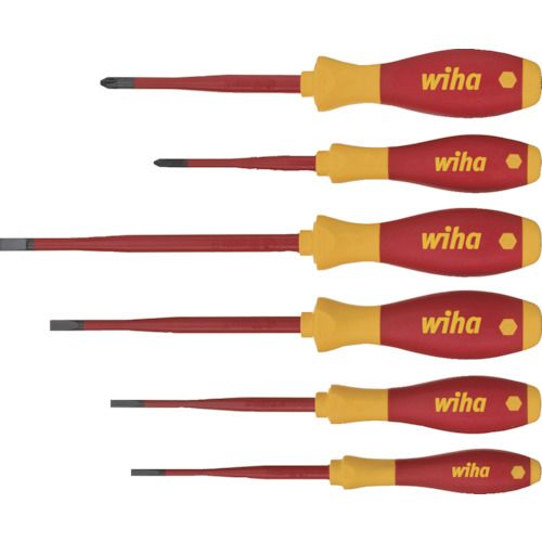 【期間限定!対象商品P2～20倍】 ｗｉｈａ　絶縁ドライバー　スリムフィックス　ドライバーセット（プラス・マイナス）　1Ｓ (3201K6)