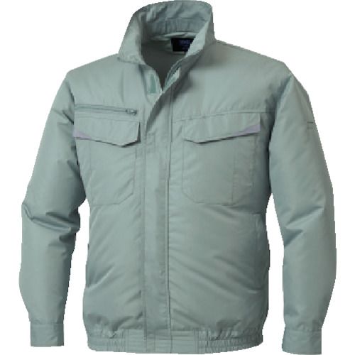 【期間限定!対象商品P2～20倍】 空調服　長袖ブルゾン　モスグリーン　Ｌ　1着 (KU92350G40S3)｜福祉用具のバリューケア 9,844円