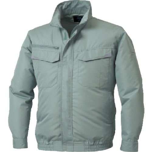 【期間限定!対象商品P2～20倍】 空調服　長袖ブルゾン　モスグリーン　４Ｌ　1着 (KU92350G40S6)｜福祉用具のバリューケア 10,407円