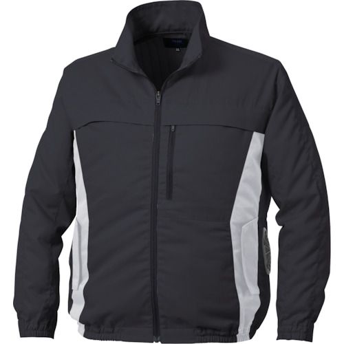 【期間限定!対象商品P2～20倍】 空調服　長袖ブルゾン（エプロン付き）　チャコールグレー　４Ｌ　1着 (KU92340K70S6)