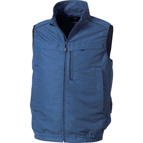 【期間限定!対象商品P2～20倍】 空調服　ベスト（横ファン）　ネイビー　４Ｌ　1着 (KU92320N80S6)