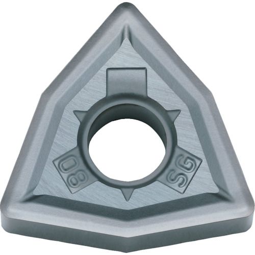 【期間限定!対象商品P2～20倍】 京セラ　超耐熱合金加工用インサート　ＰＶＤコーティング　ＰＲ１１５Ｓ　10個 (WNMG080408SG)