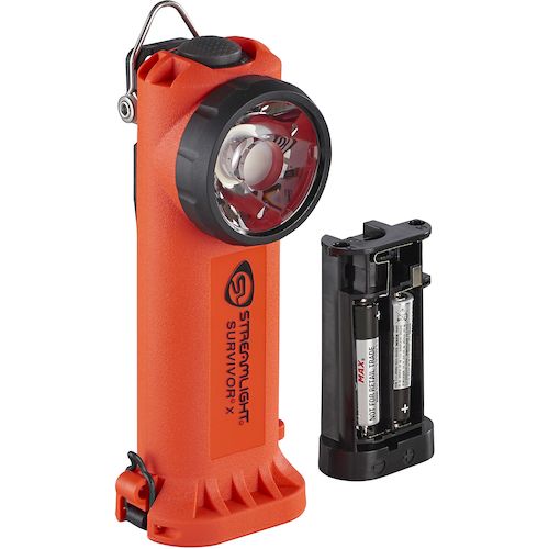 【SS押さえる 38万商いもの以上10%OFF】 流れともし火 防爆型御手々ともし火 サバイバーＸ蓄電池模範例（米国防爆Ｄｉｖ．１）オレンジ色 1個 (991RA)