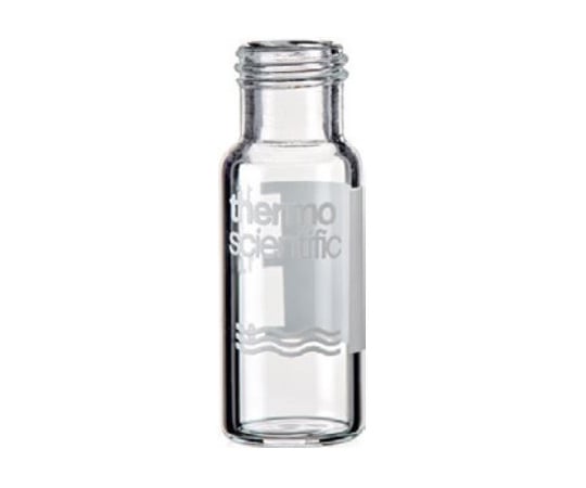 【期間限定!対象商品P2～20倍】 スクリューバイアル（9-425）透明 ラベル付 2mL 不活性ガラス 100本入 6PSV9-S1P 1箱(100本入)
