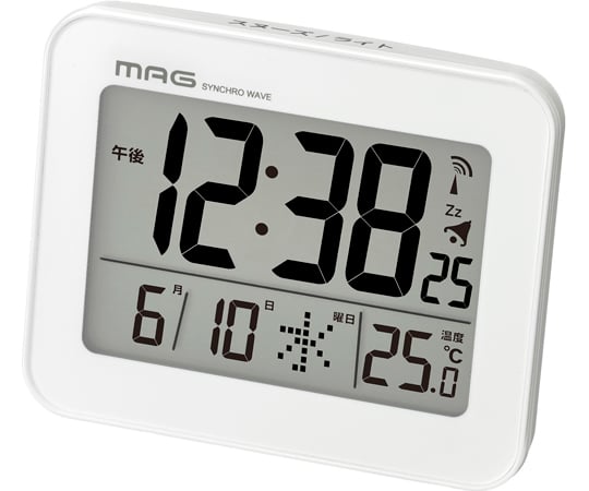 楽天市場】MAG デジタル電波目覚まし時計ファルマン T-776 WH-Z
