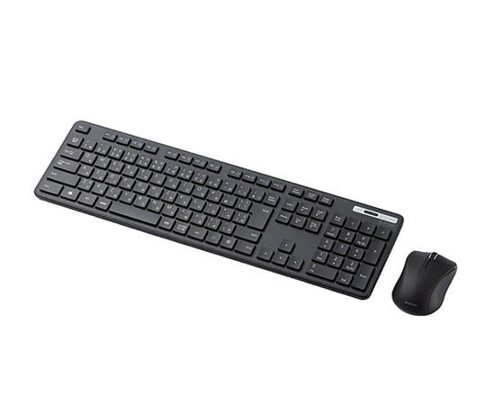 【期間限定!対象商品P2～20倍】 無線薄型フルキーボード＆マウス　TK-FDM110MBK 1セット