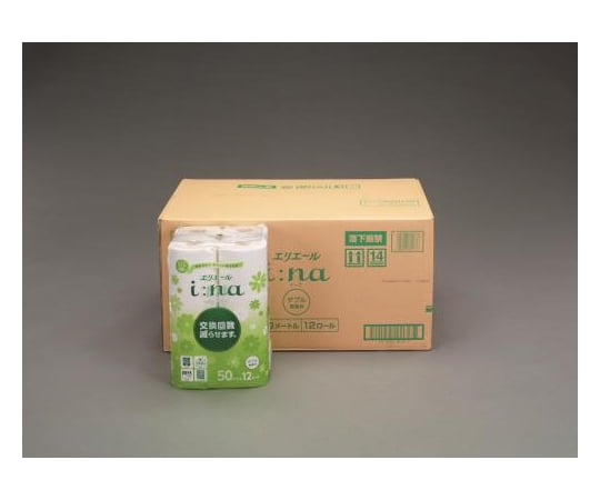 【期間限定!対象商品P2～20倍】 トイレットペーパー(ﾀﾞﾌﾞﾙ/50m/72ﾛｰﾙ)　EA929AD-12 1箱(72ロール入)｜福祉用具のバリューケア