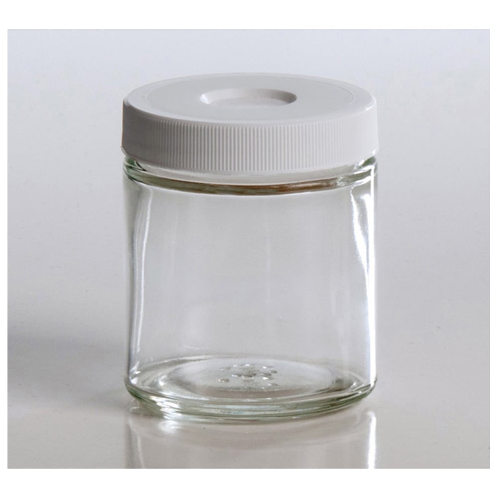 【期間限定!対象商品P2~20倍】 セプタム付きボトル・広口 110mL レベル2 透明 24本入 2114-S004 1箱(24本入)
