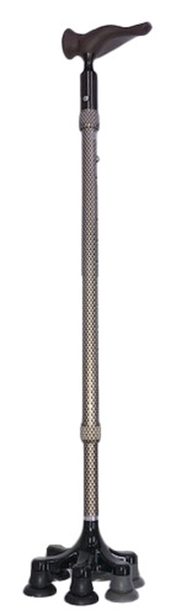 【期間限定!対象商品P2～20倍】 ｹｱﾘﾝｸﾞﾘﾊﾋﾞﾘ多点杖 ﾌﾞﾗｯｸ　非C201