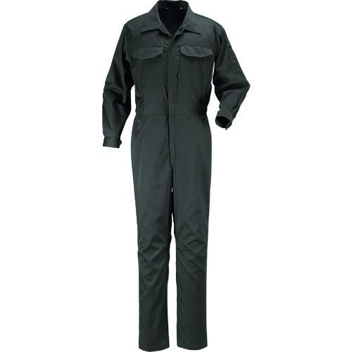 【期間限定!対象商品P2～20倍】 カジメイク　ＴＣ長袖つなぎ服　ダークグレー　Ｍ　1着 (670975M)