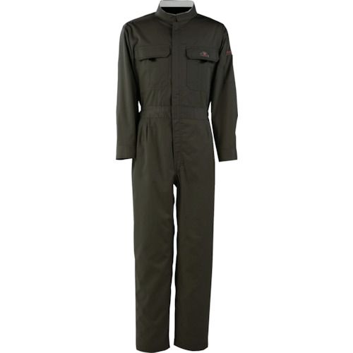 【期間限定!対象商品P2～20倍】 カジメイク　Ｔ／Ｃ長袖つなぎ服　ブラック　４Ｌ　1着 (6609914L)