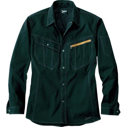【期間限定!対象商品P2～20倍】 Ｊａｗｉｎ　ナガソデシャツ　Ｍサイズ　ブラック　1着 (51904044M)