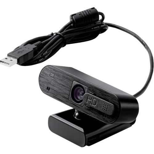 【期間限定!対象商品P2～20倍】 ＥＬＥＣＯＭ　Ｗｅｂカメラ　２００万画素　オートフォーカス　Ｆｕｌｌ　ＨＤ　内蔵マイク付　ブラック　1個 (UCAMC820ABBK)｜福祉用具のバリューケア