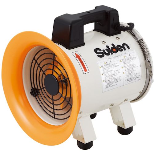 【SS制限事項 38万商いもの以上10%OFF】 Ｓｕｉｄｅｎ 送風機（軸流ファンブロワ）軽銀ハネ２００粍 単相１００Ｖ 1台 (SJF200RS1A)