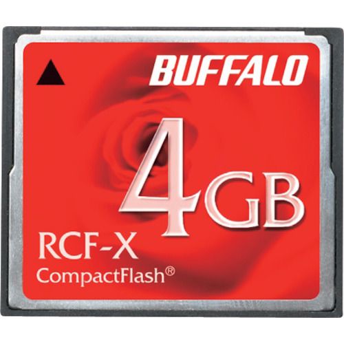 【期間限定!対象商品P2～20倍】 ＢＵＦＦＡＬＯ　コンパクトフラッシュ　ハイコストパフォーマンスモデル　４ＧＢ　1個 (RCFX4G)