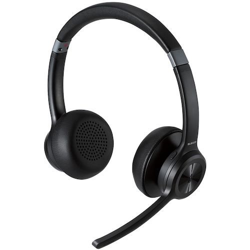 【期間限定!対象商品P2～20倍】 ＥＬＥＣＯＭ　Ｂｌｕｅｔｏｏｔｈ対応ヘッドセット　ノイズリダクションマイク機能付き　ブラック　1個 (LBTHSOH20BK)