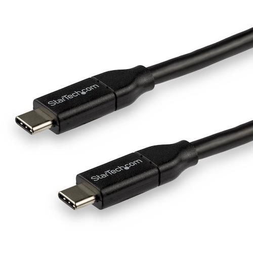 【期間限定!対象商品P2～20倍】 ＳｔａｒＴｅｃｈ　ＵＳＢ－Ｃケーブル／３ｍ／ＵＳＢ　２．０／４８０Ｍｂｐｓ／Ｔｙｐｅ－Ｃ　－　Ｔｙｐｅ－Ｃ／１００Ｗ／オス－オス／ブラック　1袋 (USB2C5C3M)
