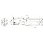 【SS押さえる 38万商いもの以上10%OFF】 京セラ 神通力せん孔機 ＤＲＺ型用ホルダ 製作深さ２×コロンビア特別区 1個 (S25DRZ23547008)