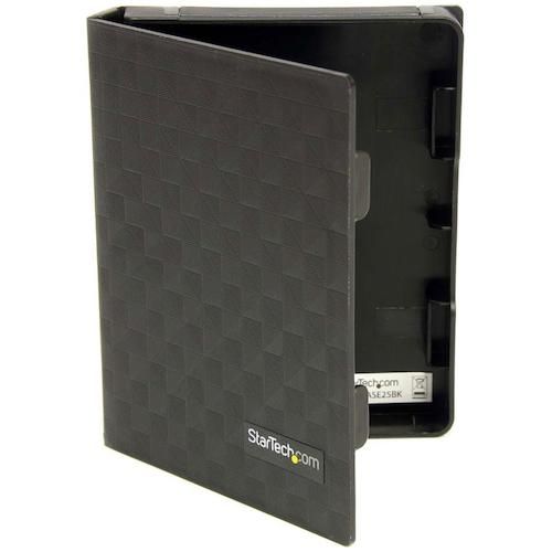 【期間限定!対象商品P2～20倍】 ＳｔａｒＴｅｃｈ　ＨＤＤ収納ケース／２．５インチ　ハードディスク用／３個入りパック／静電気防止保護ケース　1袋 (HDDCASE25BK)