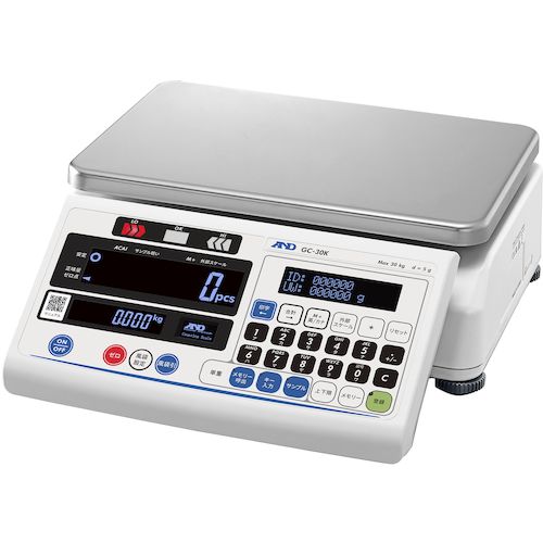 【SS制限事項 38万商いもの以上10%OFF】 Ａ＆Ｄ 個数計 ＧＣ－３０Ｋ ひょう量３０ｋｇ×数えること能力のある最小限度単重１／０．０５ｇ 1台 (GC30K)