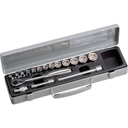 【期間限定!対象商品P2～20倍】 ＴＯＮＥ　ソケットレンチセット　１７ｐｃｓ　６角　1Ｓ (1570MS)｜福祉用具のバリューケア