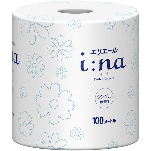 【期間限定!対象商品P2～20倍】 エリエール　ｉ：ｎａトイレットティシューシングル１００ｍ個包装・無香料（２１０００４４２／２１００１１４０）　1Ｃｓ (21001140) 9,966円