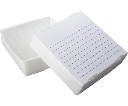 【期間限定!対象商品P2～20倍】 Corrugated Polypropylene Cryogenic Freezer Box 0.5mL 81-Place Natural 1箱（10個入）　120383 1箱(10個入)