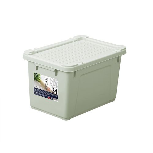 【期間限定!対象商品P2～20倍】 ＴＯＮＢＯ　角型つけもの容器２４型フタ付　1個 (01416)