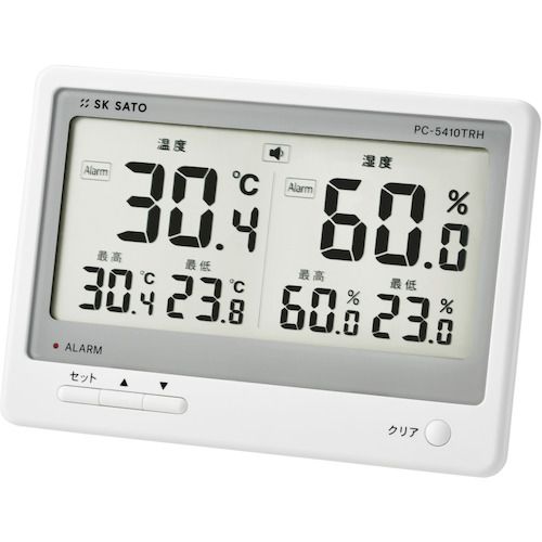 【期間限定!対象商品P2～20倍】 佐藤　デジタル温湿度計　ＰＣ－５４１０ＴＲＨ　（１０７４－１０）　1個 (107410)